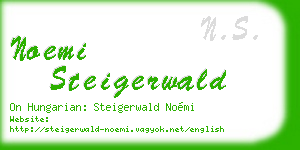 noemi steigerwald business card